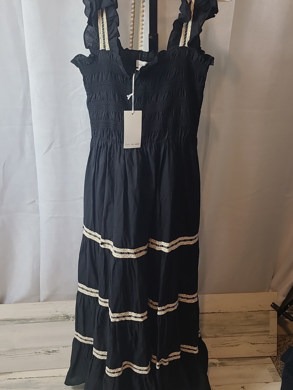 NEW Sofie the Label Midnight Harvest Dress in Black.  LARGE
